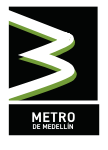 a graphic of the Medellín Colombia metro logo