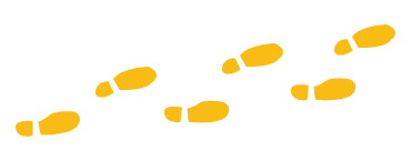 a graphic of shoeprints